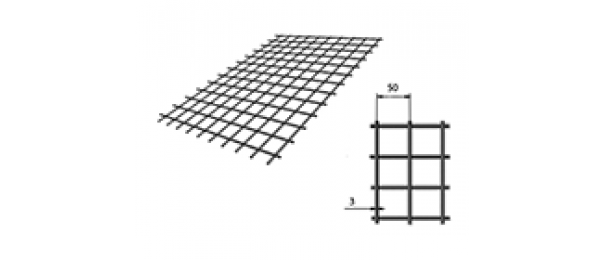 Сетка сварная (дорожная) 50х50х3мм 1х2м купить с доставкой в Красной Пахре